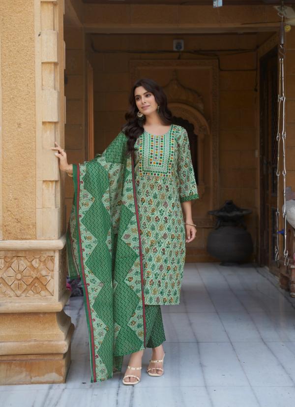 Fashion Talk Kalki 2 Designer Cotton Kurti Bottom With Dupatta